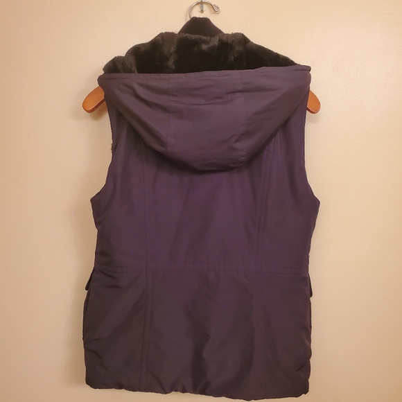 ANN TAYLOR black puffy vest SIZE S - Picture 2 of 9